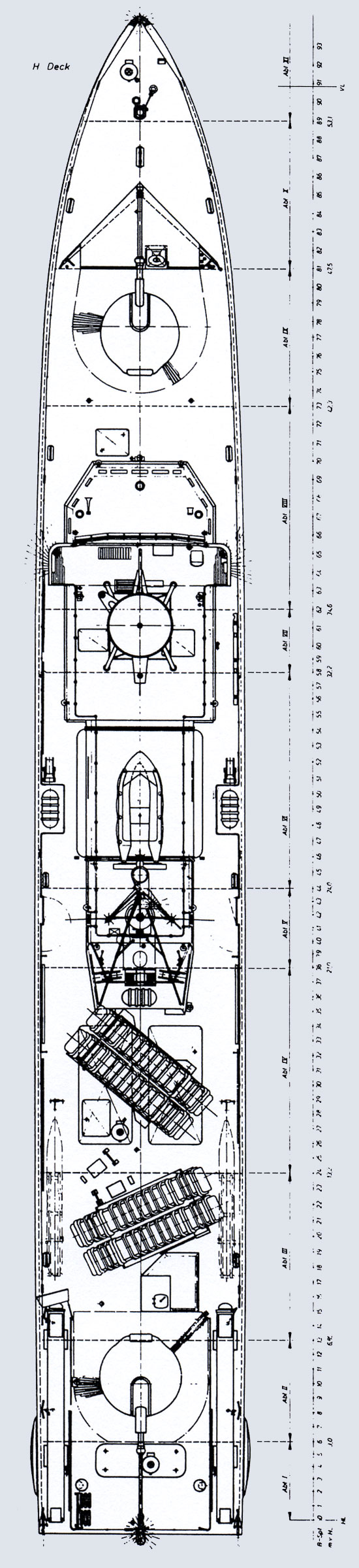 Bussard Skizze H-Deck by Lürssen Werft